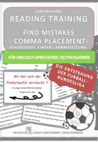 Vorschau - Fördermaterial/Inklusion - DaF / DaZ Englisch: Fußball Bundesliga Spezial: Fehlerteufel Lesekarten Kommasetzung - Deckblatt
