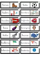 Vista previa - Juegos / Gamificación - Dominó palabra-imagen letra B, por @maestrapt.lau - página 1