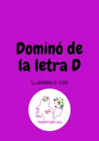 Vista previa - Juegos / Gamificación - Dominó palabra-imagen letra D, por @maestrapt.lau - Portada