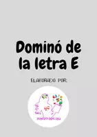 Vista previa - Juegos / Gamificación - Dominó palabra-imagen letra E, por @maestrapt.lau - Portada