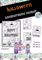 Vista previa - Manualidades / Dibujos para colorear - Halloween collaborative poster - Portada