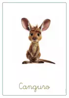 Vista previa - Juegos / Gamificación - Fichas animales salvajes LETRA LIGADA ES-EN ANIMACIÓN Vol.2 - página 1