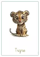 Vista previa - Juegos / Gamificación - Fichas animales salvajes LETRA LIGADA ES-EN ANIMACIÓN Vol.2 - página 3