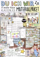 Vorschau - Arbeitsblätter - „Du Ich Wir (in unserer Klasse)" 🎶🏫 MaterialPAKET - Doodleteacher & Minimusiker / Klassenlied - Deckblatt