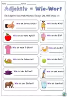 Vorschau - Arbeitsblätter - Merkblatt Adjektive im Nominativ - Seite 2