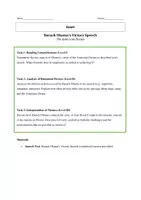 Vorschau - Arbeitsblätter - Englisch Klausurpaket Oberstufe: Speech Analysis – 5 Klausuren zu weltbekannten Reden (Obama, Mandela, Thunberg, Malala, Michelle Obama) - Seite 2