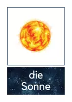 Vorschau - Poster - Bild- und Wortkarten - Sonnensystem Deutsch / DaF / DaZ - Seite 1