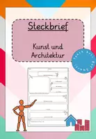 Vorschau - Arbeitsblätter - Steckbrief - Kunst und Architektur - Deckblatt