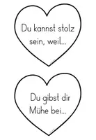 Vorschau - Bildkarten - Ritual Warme Dusche - Herzen und Sterne - Seite 2