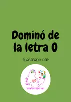 Vista previa - Juegos / Gamificación - Dominó palabra-imagen letra O, por @maestrapt.lau - Portada