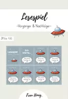Vorschau - Spiele - Lesespiel Vorgänger Nachfolger - Deckblatt