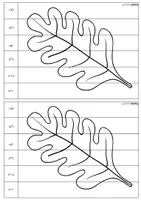 Vorschau - Mal- und Bastelvorlagen - Herbstblätter - 5 magische Zick-Zack Kippbilder / Herbstzeit - Seite 3