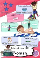 Vorschau - Fördermaterial/Inklusion - Nomen: interaktive PDF (Quiz) - Deckblatt