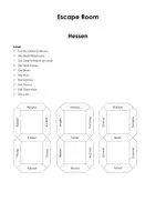 Vorschau - Stundenentwürfe - Escape Rooms Bundesländer Deutschland (Materialpaket) - Deckblatt
