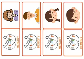 Vista previa - Juegos / Gamificación - FAMILY members memory game - Portada