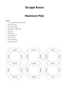 Vorschau - Arbeitsblätter - Escape Room zum Bundesland Rheinland-Pfalz - Deckblatt