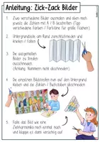 Vorschau - Mal- und Bastelvorlagen - Zickzack Kippbilder Anleitung / Agamographen + Blanko - Seite 2