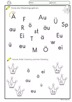 Vorschau - Unterrichtsreihen - Silbenkönige Umlaute ,Zwielaute Selbstlernheft Deutsch Klasse 1, Klasse 2 - Seite 2