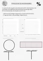 Vorschau - Arbeitsblätter - Prozentdiagramme 3-fach differenziert - Deckblatt