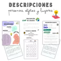 Vista previa - Unidades / Secuencias / Situaciones de Aprendizaje - DESCRIPCIONES. Describir personas, lugares y objetos - Portada