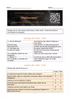 Vorschau - Arbeitsblätter - AB Hörverstehen | Podcast | Thema Halloween | DaF DaZ - Seite 1