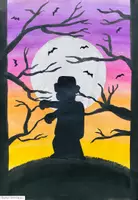 Vorschau - Stundenentwürfe - IM GRUSELWALD - Kunstprojekt (fertig geplante Kunststunde) - Seite 3