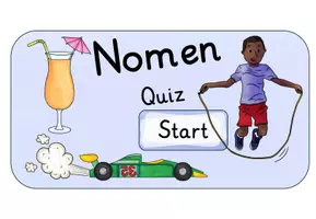 Vorschau - Fördermaterial/Inklusion - Nomen: interaktive PDF (Quiz) - Seite 1