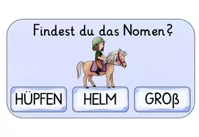 Vorschau - Fördermaterial/Inklusion - Nomen: interaktive PDF (Quiz) - Seite 2
