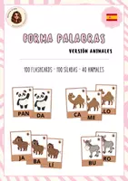 Vista previa - Juegos / Gamificación - Forma palabras - ANIMALES - Portada
