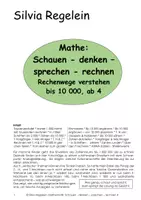 Vorschau - Arbeitsblätter - Bis 10 000 zählen, aus: Schauen, denken, ... ab 4 - Deckblatt