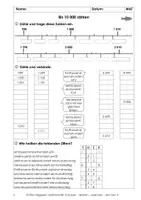 Vorschau - Arbeitsblätter - Bis 10 000 zählen, aus: Schauen, denken, ... ab 4 - Seite 1