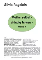 Vorschau - Arbeitsblätter - Vertretung Mathe 4: Sparpaket - Deckblatt