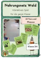Vorschau - Spiele - Spiel: Nahrungsnetz Wald Nahrungskette Ökosystem - Deckblatt