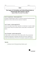 Vorschau - Arbeitsblätter - Klausur - Exam: "The Legacy of Colonialism and Cultural Repatriation" - Chimamanda Ngozi Adichie’s Speech - Nigeria - Seite 2