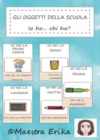 anteprima - Giochi - Gli oggetti della scuola "Io ho...chi ha?" - Pagina di copertina