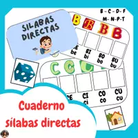Vista previa - Hojas de trabajo - SILABAS DIRECTAS - Portada