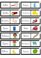 Vista previa - Juegos / Gamificación - Dominó palabra-imagen letra L, por @maestrapt.la - página 1