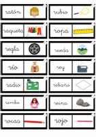 Vista previa - Juegos / Gamificación - Dominó palabra-imagen letra R, por @maestrapt.lau - página 1