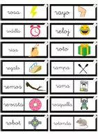 Vista previa - Juegos / Gamificación - Dominó palabra-imagen letra R, por @maestrapt.lau - página 2