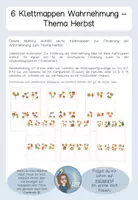Vorschau - Fördermaterial/Inklusion - 6 Klettmappen Wahrnehmung Herbst - Seite 1