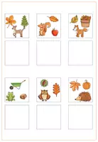 Vorschau - Fördermaterial/Inklusion - 6 Klettmappen Wahrnehmung Herbst - Seite 3