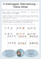 Vorschau - Fördermaterial/Inklusion - 6 Klettmappen Wahrnehmung Winter - Seite 1