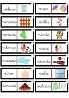 Vista previa - Juegos / Gamificación - Dominó palabra-imagen letra V, por @maestrapt.lau - página 1