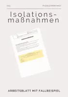 Vorschau - Arbeitsblätter - Isolationsmaßnahmen - Deckblatt