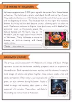 Vorschau - Arbeitsblätter - Halloween Lernwerkstatt (Englisch) - Seite 1