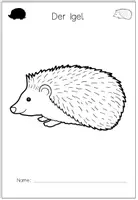 Vorschau - Arbeitsblätter - Igel - Miniheft - 5 Arbeitsblätter + Deckblatt - Seite 2