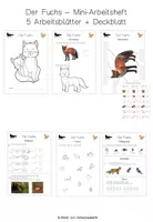 Vorschau - Arbeitsblätter - Fuchs Miniheft - 5 Arbeitsblätter + Deckblatt - Seite 1