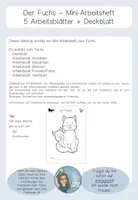 Vorschau - Arbeitsblätter - Fuchs Miniheft - 5 Arbeitsblätter + Deckblatt - Seite 2