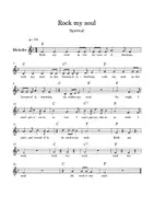 Vorschau - Anderer Materialtyp - Rock my Soul Melodie mit Notennamen - Seite 1