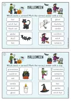 anteprima - Esercizi - Clipcard di Halloween (Inglese) - Pagina 2